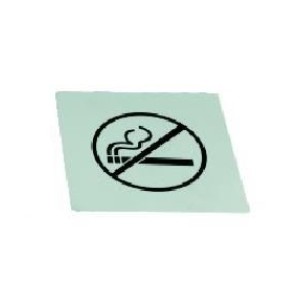 Табличка "Не курить" 125*125 мм. нерж. MGSteel /1/100/