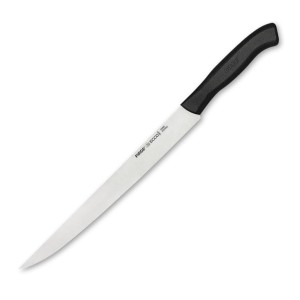 Нож филейный 25 см черная ручка Pirge