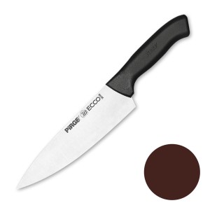 Нож поварской 19 см коричневая ручка Pirge