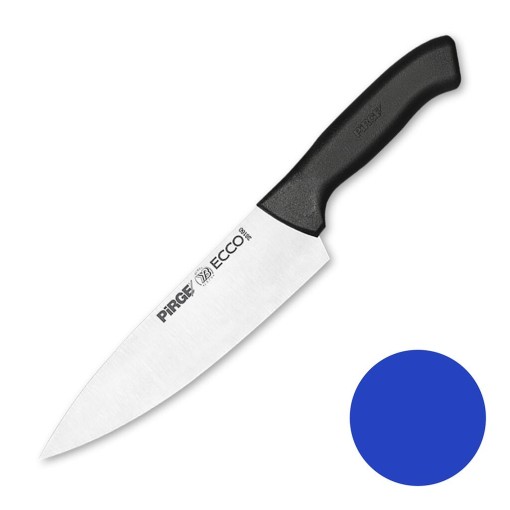 Нож поварской 19 см синяя ручка Pirge