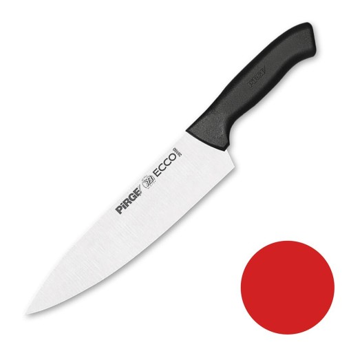 Нож поварской 21 см красная ручка Pirge