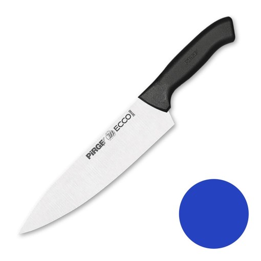 Нож поварской 21 см синяя ручка Pirge