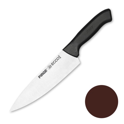 Нож поварской 21 см коричневая ручка Pirge