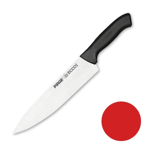Нож поварской 23 см красная ручка Pirge