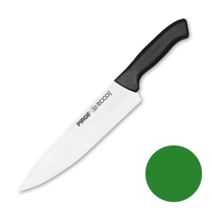 Нож поварской 23 см зеленая ручка Pirge