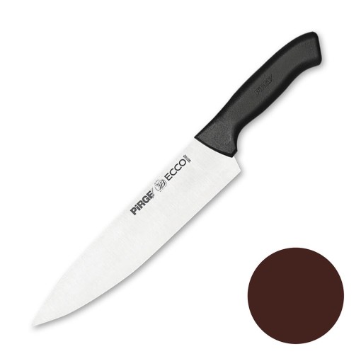 Нож поварской 25 см коричневая ручка Pirge