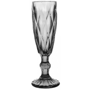 Бокал-флюте для шампанского 140мл, серый, Glassware [6]