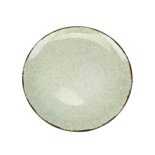Тарелка плоская 25см, мятный, Pearl, Kutahya