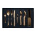 Набор столовых приборов 6 персон, 24 предмета, Anatolia Retro Gold PVD, Narin