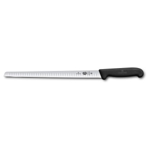 Нож слайсер 30 см для лосося гибкое лезвие черная фиброкс ручка Victorinox Fibrox 