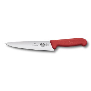Нож поварской 25 см фиброкс ручка красная Victorinox Fibrox 