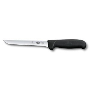 Нож обвалочный 15 см черная фиброкс ручка Victorinox Fibrox 