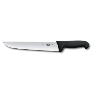 Нож для нарезки 26 см черная фиброкс ручка Victorinox Fibrox