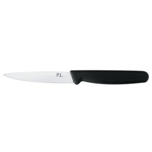 Нож PRO-Line для чистки овощей и фруктов 10 см, черная пластиковая ручка, P.L. Proff Cui