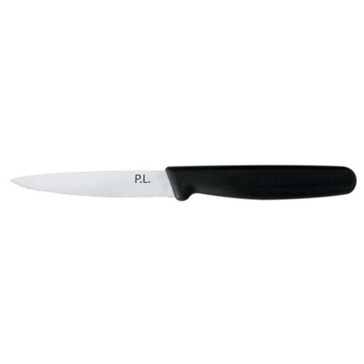 Нож для нарезки 10 см волнистое лезвие PRO-Line черная ручка P.L. Proff Cuisine