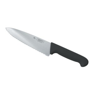 Нож поварской 20 см волнистое лезвие PRO-Line черная ручка P.L. Proff Cuisine