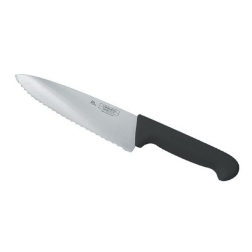 Нож поварской 25 см волнистое лезвие PRO-Line черная ручка P.L. Proff Cuisine